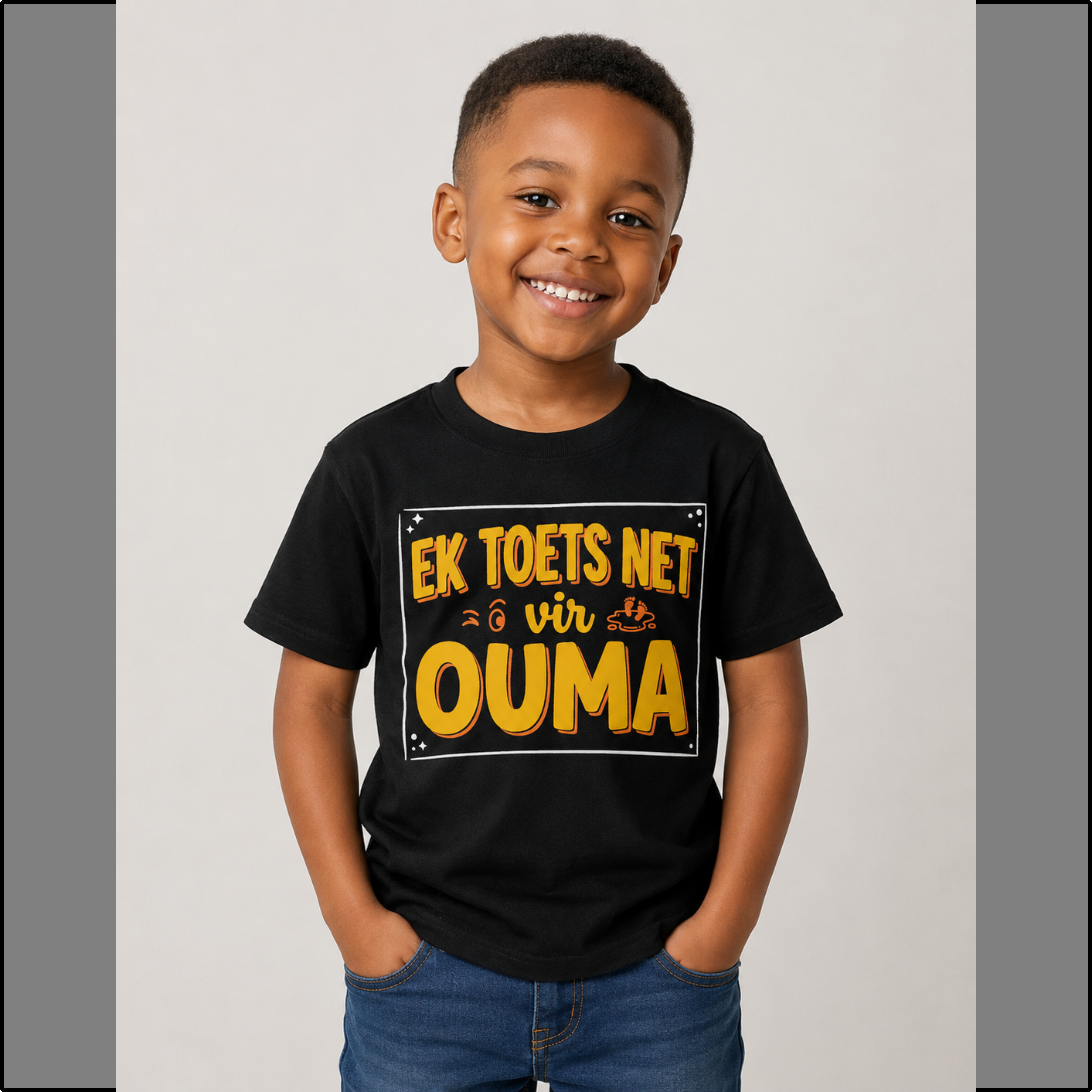 Ek Toets Net Vir Ouma Kids Tee